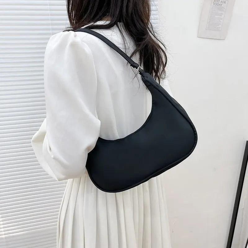 Women Bags Armpit Shoulder Bag Small Shoulder Purse Nylon Underarm Bags Clutch Women Hobos Summer Simple Handbags Bolso Feminina