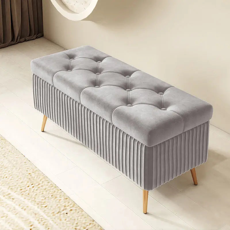 Nordic Fabric Ottomans long Sofa Bench with Storage luxury Home Creative Doorway Corridor Shoe Changing Stool Fitting Room chair