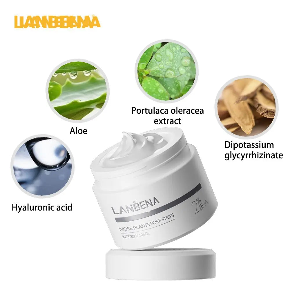 LANBENA New Style  Blackhead Remover Nose Mask Pore Strip Black Mask Peeling  Black Deep Cleansing Skin Care Beauty Health