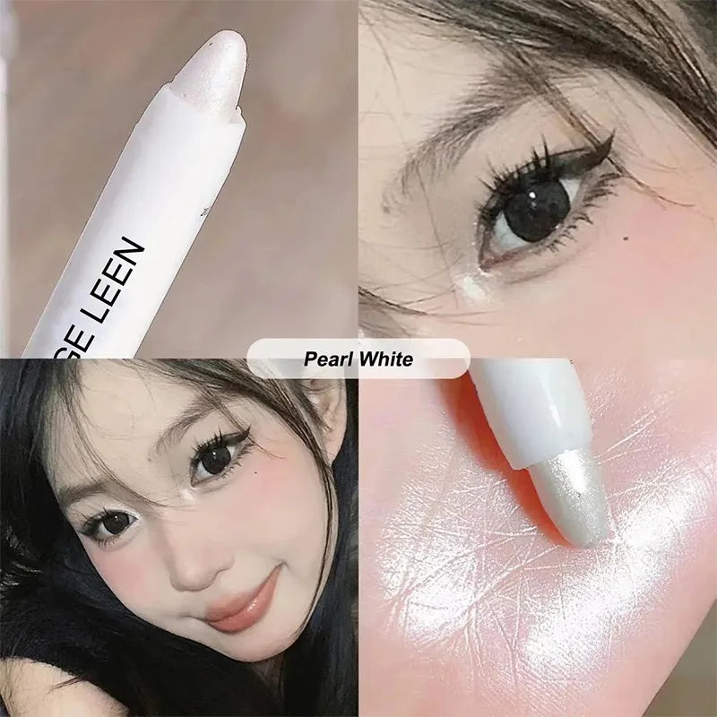 Mulitfuntional Double Ended Lying Silkworm Pencil Highlighter Makeup Pen Nude Liquid Contour Liner Eye Brightener Make Up Stick