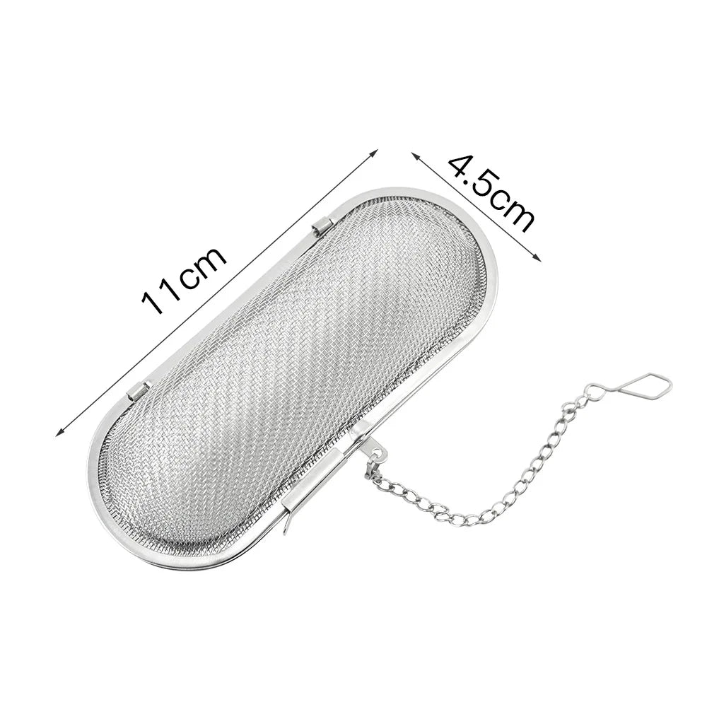 Creative 304 Stainless Steel Tea Leaf Infuser Strainer Spice Herbal Teapot Reusable Mesh Filter Home Kitchen Accessories