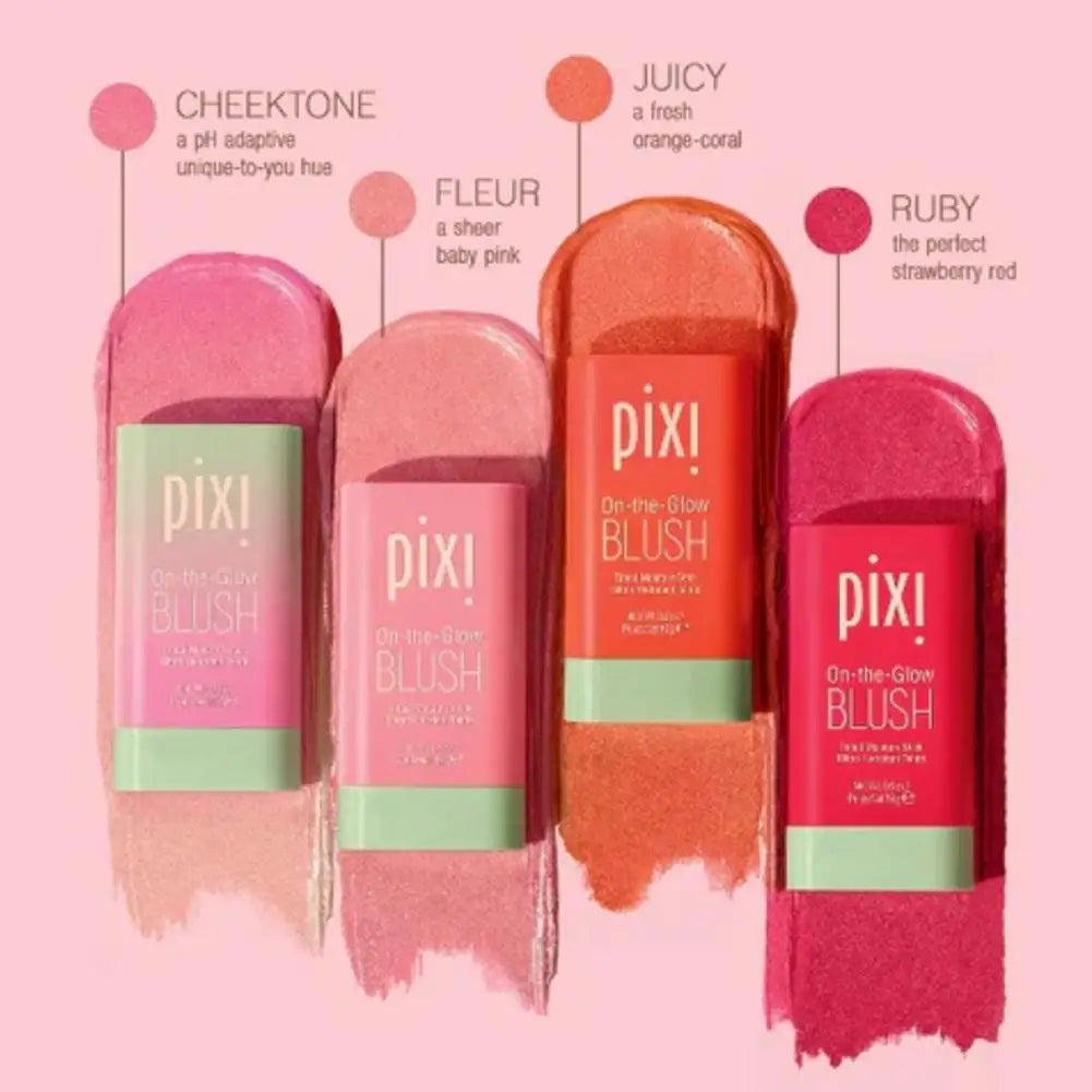 Pixi Blush Stick 3 In 1 Easy Color Rouge Blusher Cream Cheek Eye Lip Tinted Waterproof Mositure Face Contouring Shadow Blusher