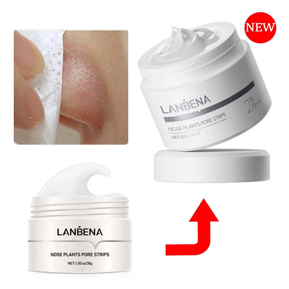 LANBENA New Style  Blackhead Remover Nose Mask Pore Strip Black Mask Peeling  Black Deep Cleansing Skin Care Beauty Health