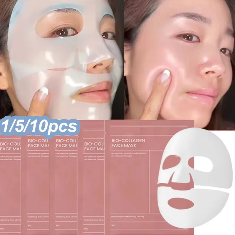 Bio-Collagen Face Mask Anti-Wrinkle Firming Overnight Mask With Hydrolyzed Moisturizing Refreshing Brightening Repair Skin Care