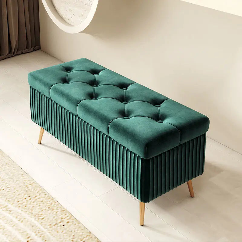 Nordic Fabric Ottomans long Sofa Bench with Storage luxury Home Creative Doorway Corridor Shoe Changing Stool Fitting Room chair