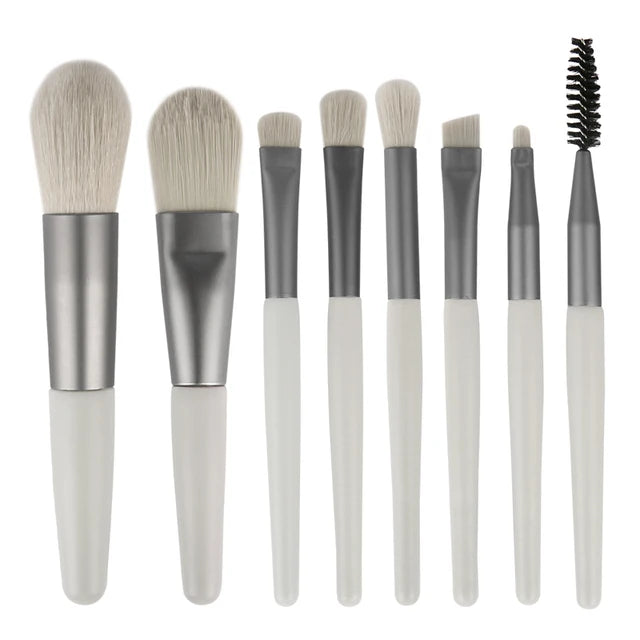 New 8Pcs Makeup Brush Set Makeup Concealer Brush Blush Loose Powder Brush Eye Shadow Highlighter Foundation Brush Beauty Tools