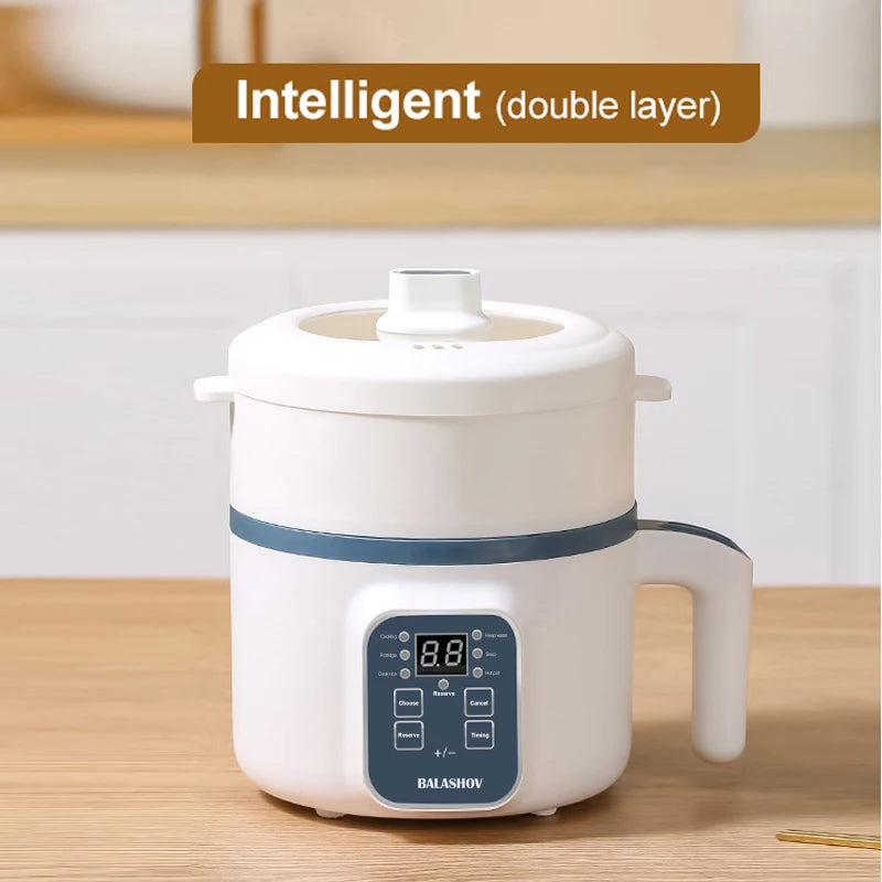 1.7L Electric Rice Cooker Single Double Layer 220V Multi Cooker Non-Stick Smart Mechanical MultiCooker Steamed Rice Pot For Home