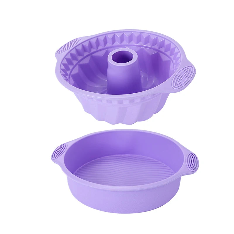 FAIS DU Purple Baking Mold For Pastry Shape And Accessories Cake Decorating Tools Silicone Mould Bakeware Muffin Cupcake Molds