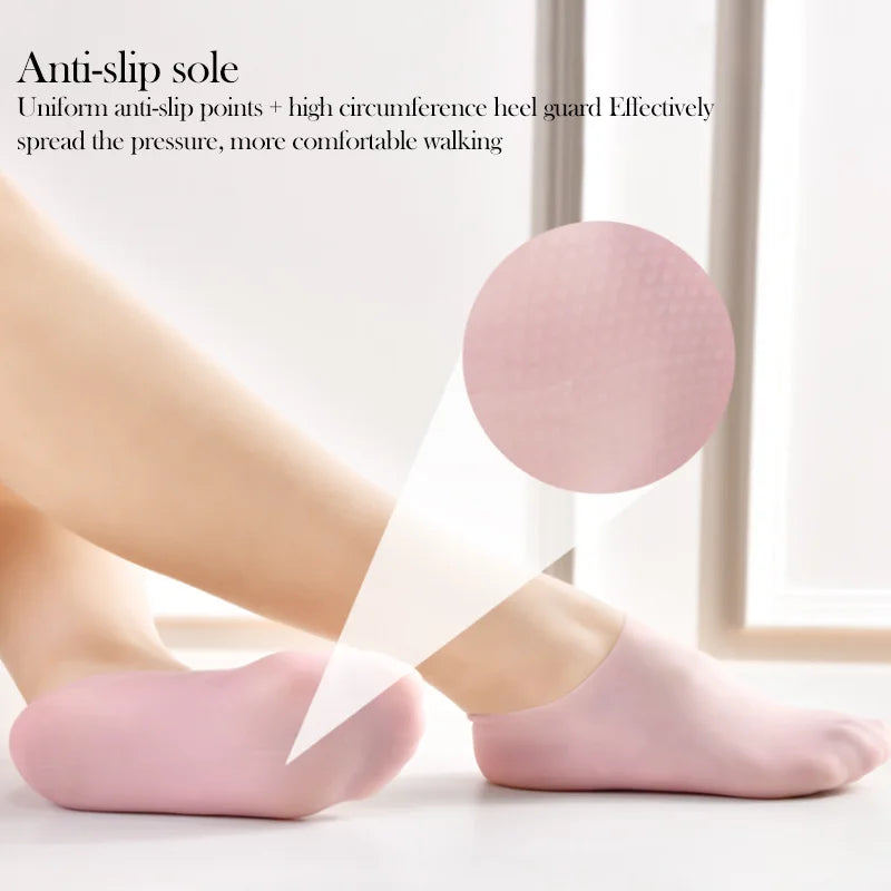 Silicone Moisturizing Foot Socks for Cracked Feet Spa Pedicure Socks Massage Moisturizing Gel Sock Beach Protective Foot Cover