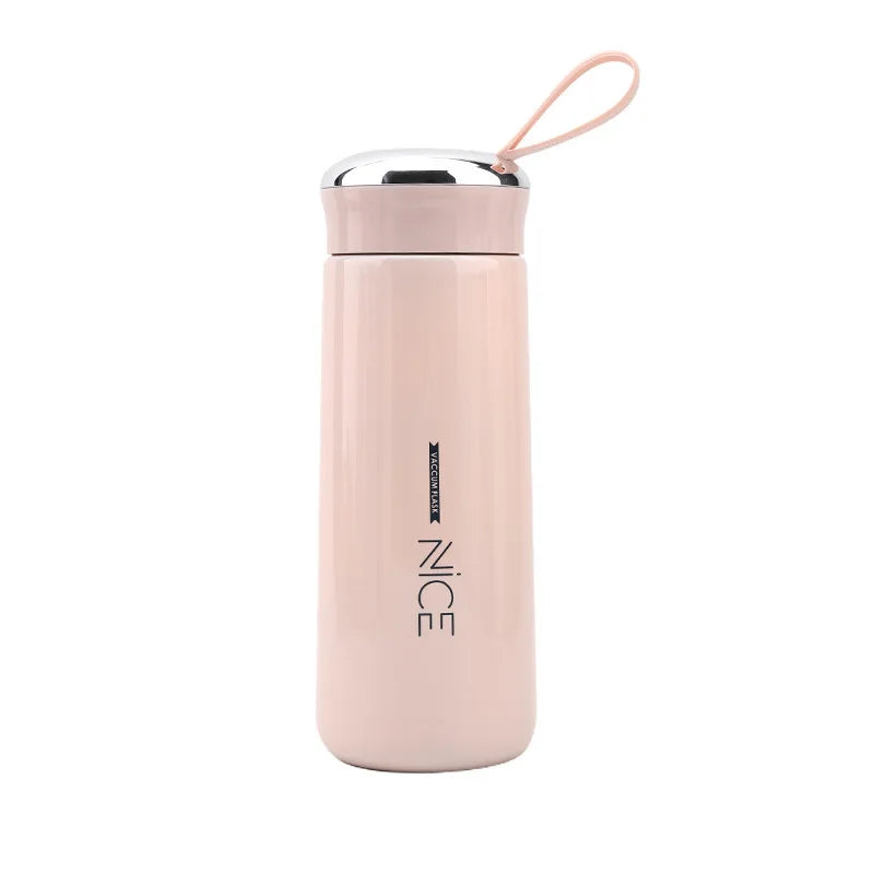 Japanese Style Fashion Glass Bottle 400ml Water Bottle With Tea Infuser Insulation Sleeve High Temperature Drinking Bottles Milk