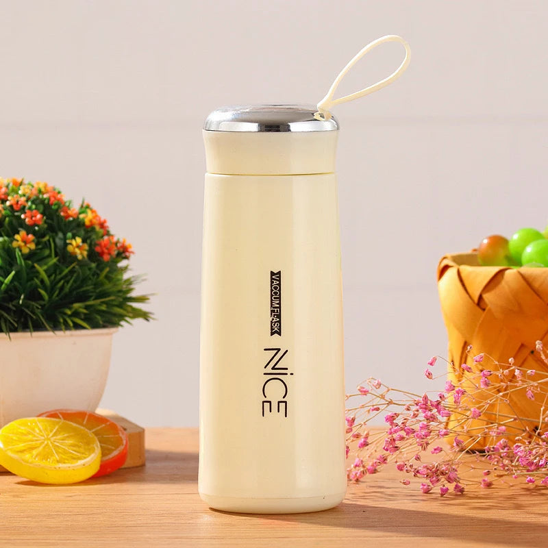 Japanese Style Fashion Glass Bottle 400ml Water Bottle With Tea Infuser Insulation Sleeve High Temperature Drinking Bottles Milk