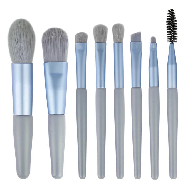 New 8Pcs Makeup Brush Set Makeup Concealer Brush Blush Loose Powder Brush Eye Shadow Highlighter Foundation Brush Beauty Tools