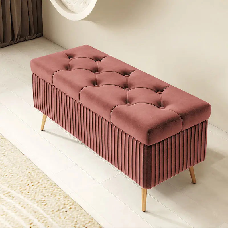 Nordic Fabric Ottomans long Sofa Bench with Storage luxury Home Creative Doorway Corridor Shoe Changing Stool Fitting Room chair