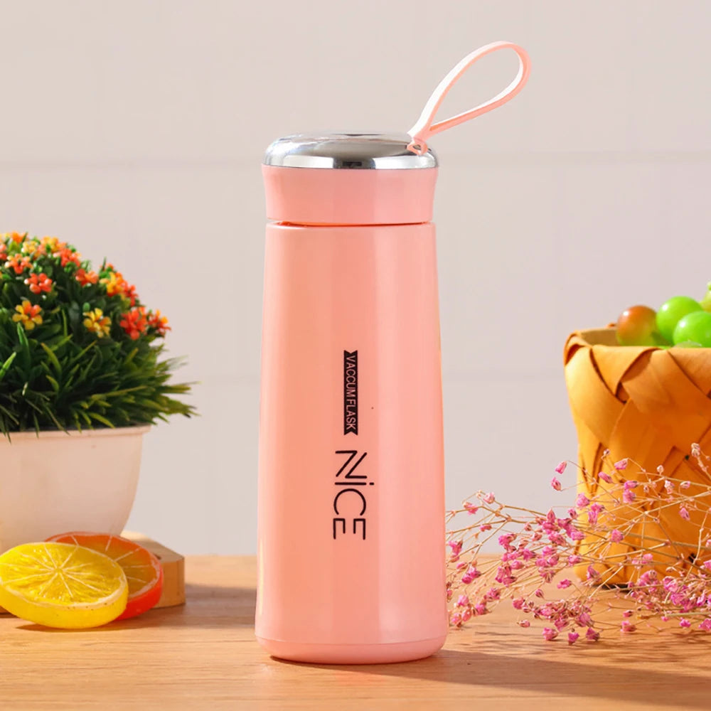 Japanese Style Fashion Glass Bottle 400ml Water Bottle With Tea Infuser Insulation Sleeve High Temperature Drinking Bottles Milk