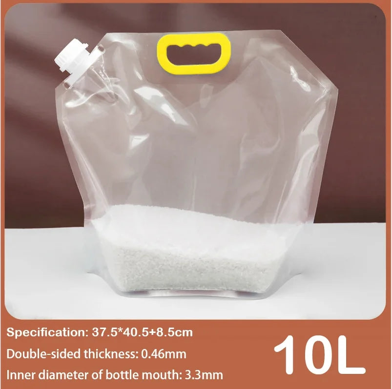 2pcs Grain Storage Bag Portable Insect Proof Moisture Proof Fresh Keeping Bag Recyclable Portable Transparent Grain Storage Bags