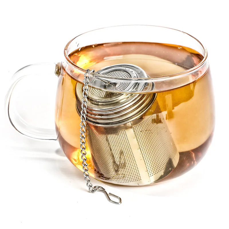 Creative 304 Stainless Steel Tea Leaf Infuser Strainer Spice Herbal Teapot Reusable Mesh Filter Home Kitchen Accessories