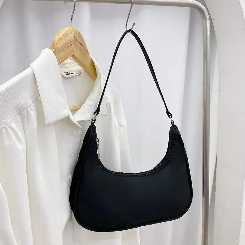 Women Bags Armpit Shoulder Bag Small Shoulder Purse Nylon Underarm Bags Clutch Women Hobos Summer Simple Handbags Bolso Feminina