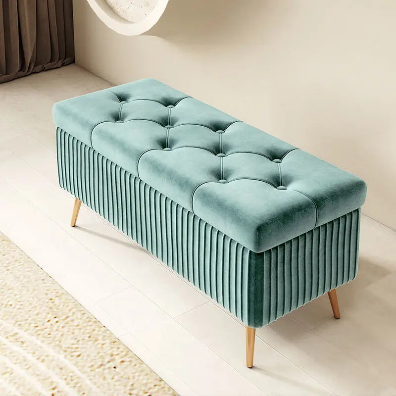 Nordic Fabric Ottomans long Sofa Bench with Storage luxury Home Creative Doorway Corridor Shoe Changing Stool Fitting Room chair