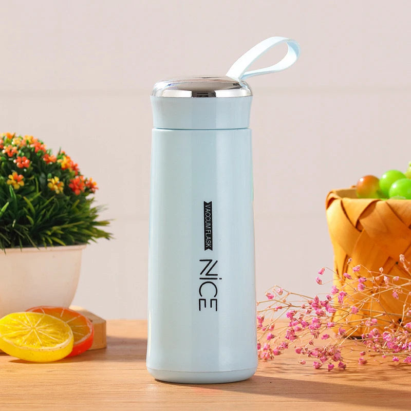 Japanese Style Fashion Glass Bottle 400ml Water Bottle With Tea Infuser Insulation Sleeve High Temperature Drinking Bottles Milk