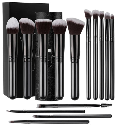 NEW 14PCS Makeup Brushes Set  Soft Fluffy Foundation Blush Powder Eyeshadow Blending Female Cosmetics Beauty Tool Christmas gift