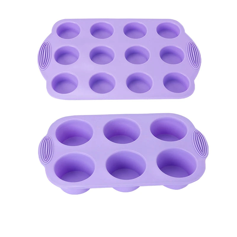 FAIS DU Purple Baking Mold For Pastry Shape And Accessories Cake Decorating Tools Silicone Mould Bakeware Muffin Cupcake Molds