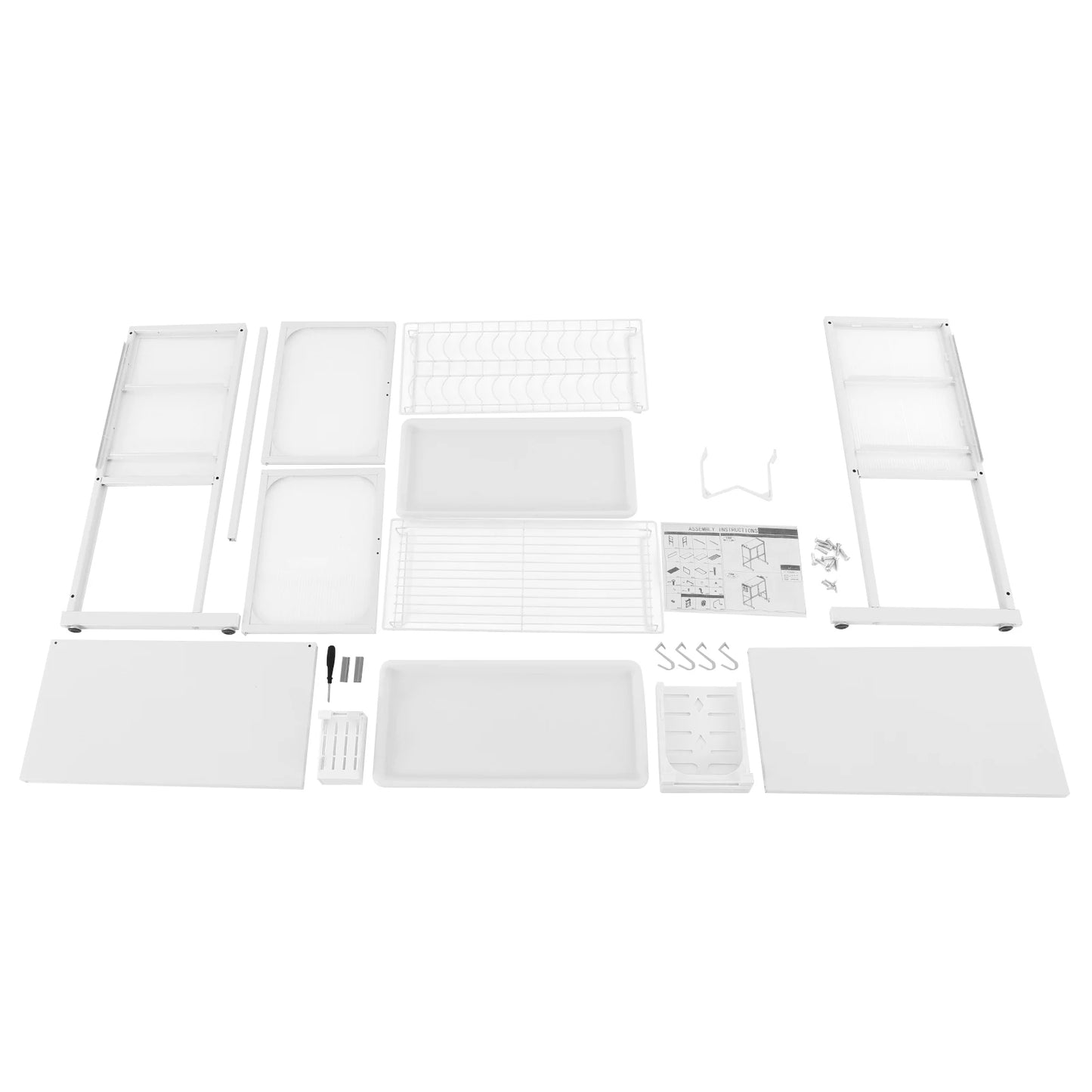 Iron Welding and Spraying Kitchen Storage Rack, Vertical Microwave Oven Rack, Kitchen Storage Shelf