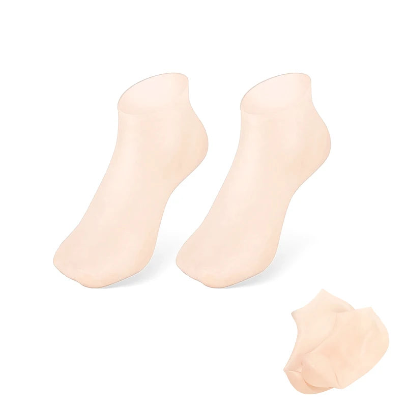 Silicone Moisturizing Foot Socks for Cracked Feet Spa Pedicure Socks Massage Moisturizing Gel Sock Beach Protective Foot Cover